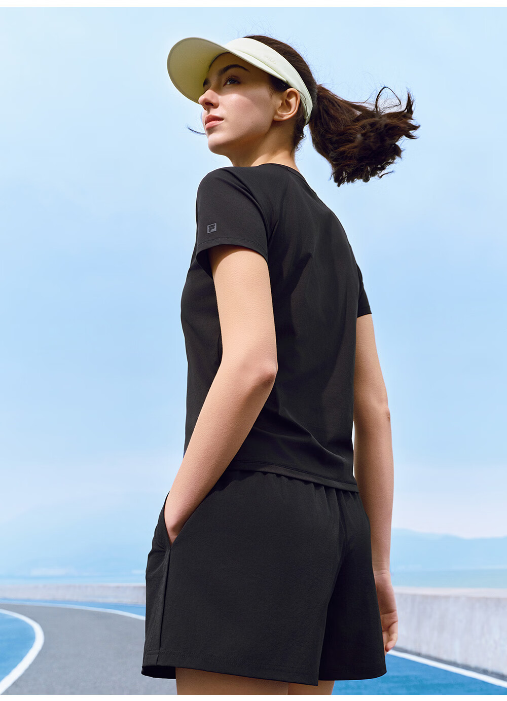 FILA Official Colorful Women's Short Sleeve T-Shirt 2026 Summer Moisture-Wicking Quick-Dry Fitness Sports Yoga Running Tee 15