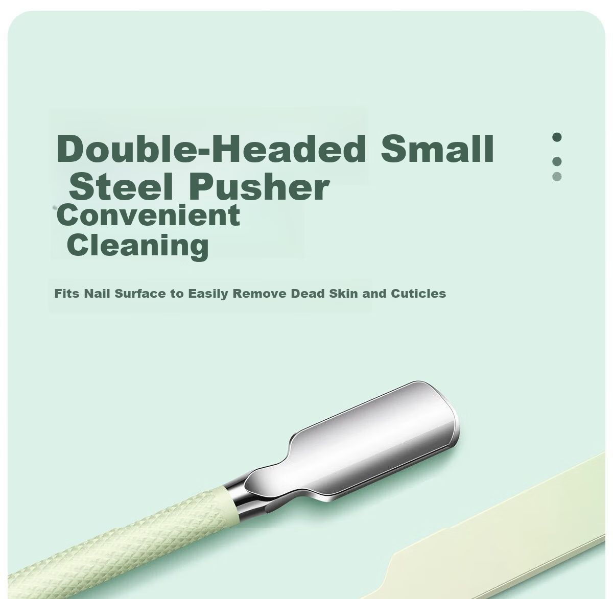 SweetCoolDou Cuticle Nipper Steel Pusher Dead Skin Fork Manicure Tool Set Nail Grooming Kit Cuticle Remover 9