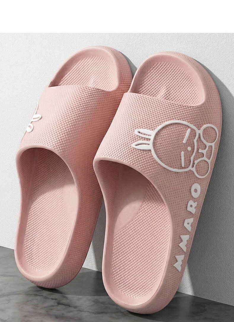 MashiMaro EVA Cartoon Couple Home Bathroom Shower Slippers Unisex Sandals 8