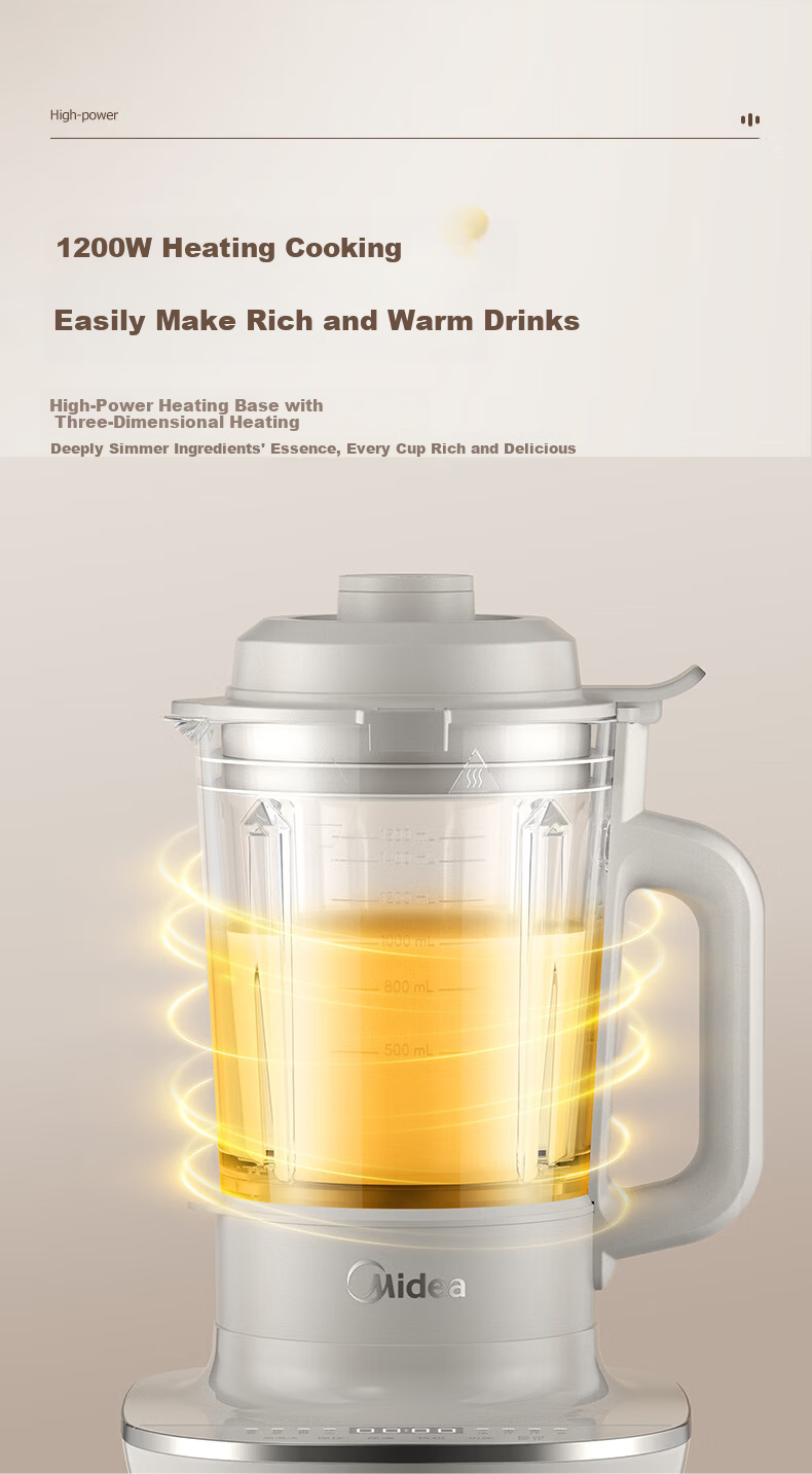Midea MJ-BL5035 1.5L Multifunctional Automatic Soymilk Maker and Blender with Keep Warm Function 5