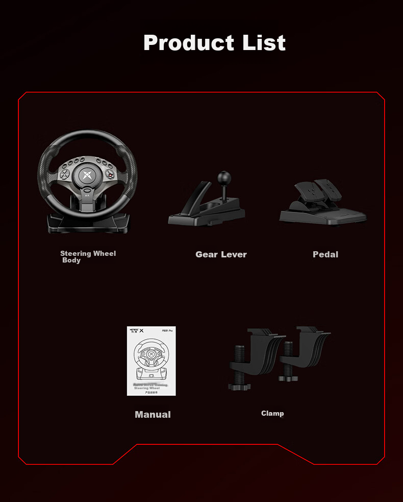 KETENG 900-Degree PC Racing Wheel Simulator for Euro Truck Simulator 2, American Truck Simulator, Forza Horizon 5, Dirt, Assetto Corsa Gaming Simulator 14