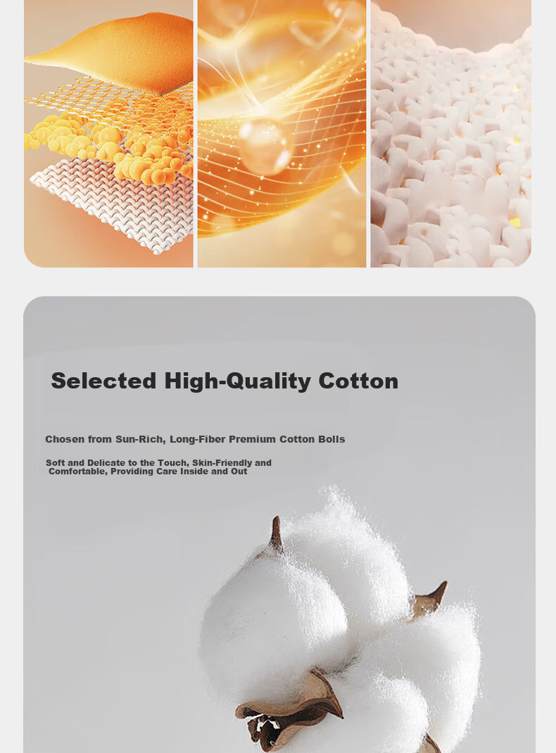 Yiershuang 100% Cotton Thermal Underwear Women Raglan Colorblock Crew Neck Autumn Top and Bottom Set Cotton Sweater Pants 2