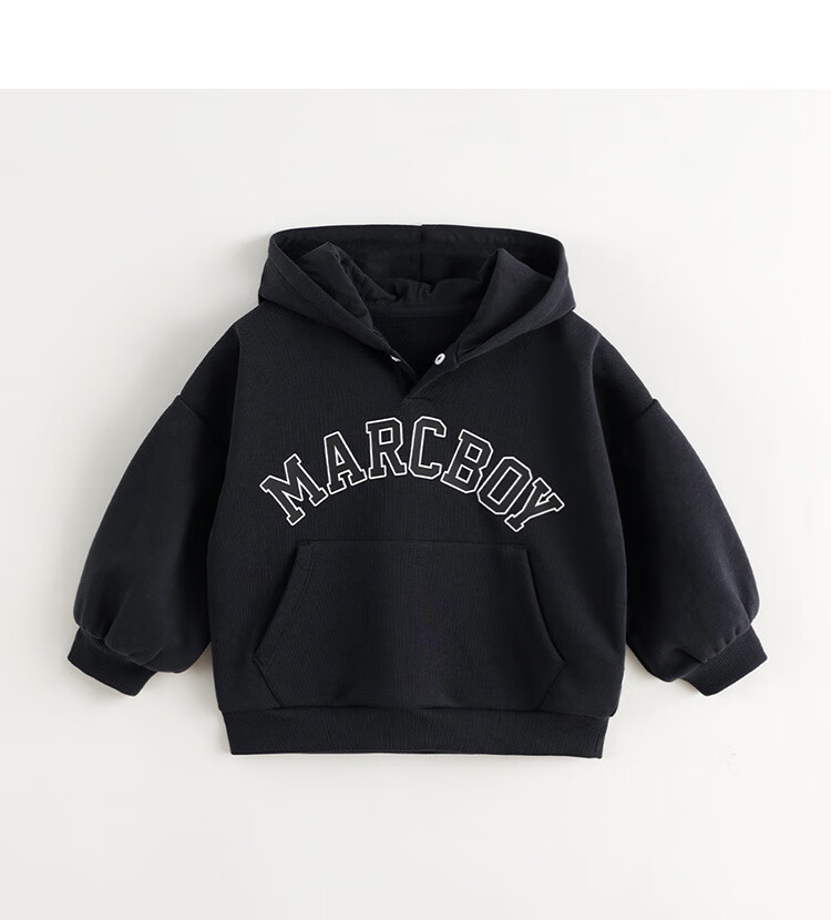 MARC&JANIE Boys' Energetic Preppy Hooded Sweatshirt, Children's Top, Kids' Clothing, Spring And Autumn Style, 241160 7