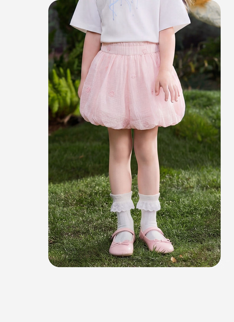 ASK JUNIOR Kids Pants 2026 Summer Toddler 3D Flower Bud Shorts Girls Sweet Cute Bowknot Casual Shorts 22