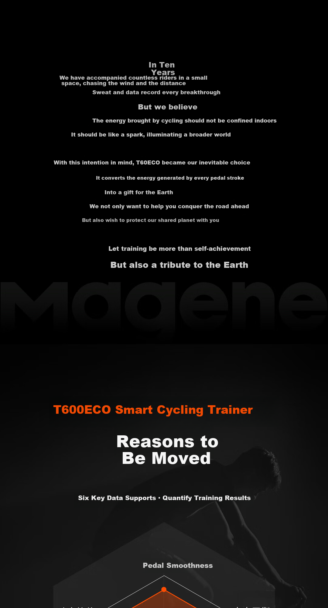 Magene T600 Eco Smart Direct-Drive Indoor Cycling Trainer for Mountain and Road Bikes with Self-Generating Power and External Charging 2