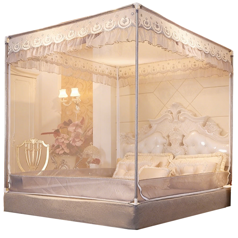 MUJI Baby Safety Playpen Mosquito Net Frame 1.8Ă2m Bed Three-Door with Reinforced Frame