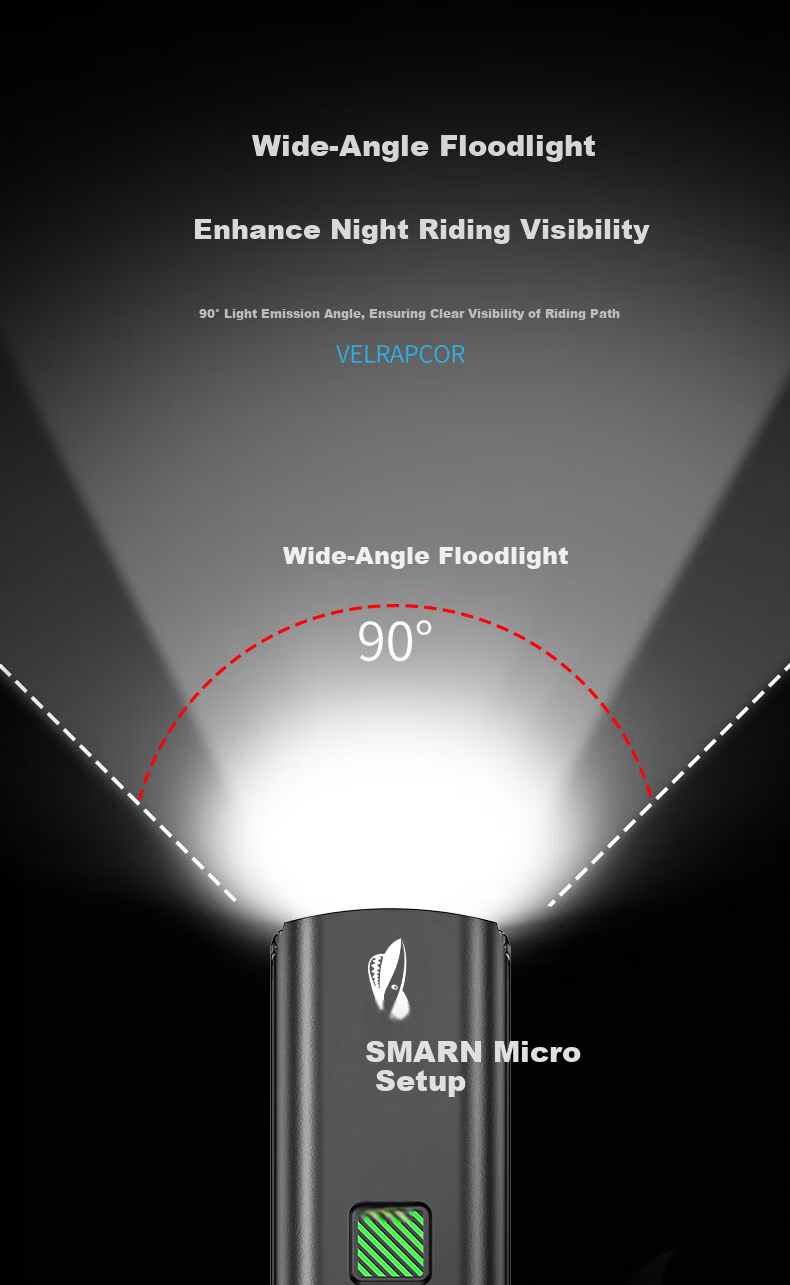 Smile Shark D436 Bicycle Front Night Light High Brightness Rechargeable Long Battery Life Road Night Riding Equipment 4