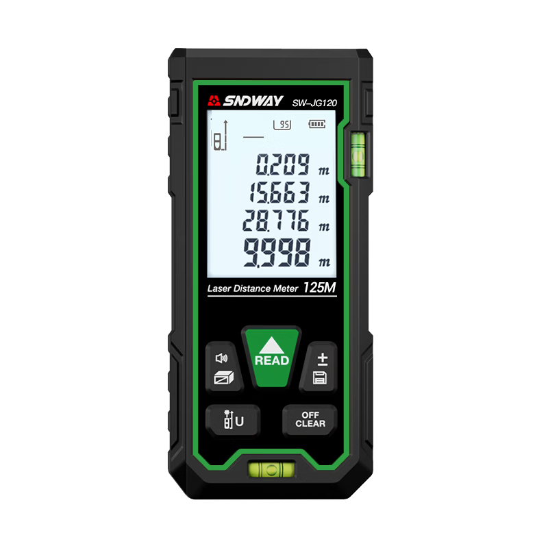 Shendawei Laser Distance Meter Green Light High Precision Electronic Laser Ruler 120m Infrared Home Measurement Device SW-JG120