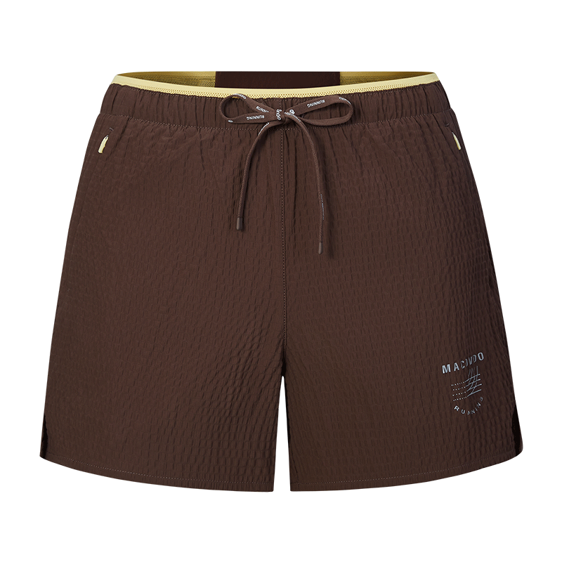 Macondo 3-Inch Running Shorts UV Protection Lined Breathable Quick-Dry Sports Pants Earth Brown Men XL
