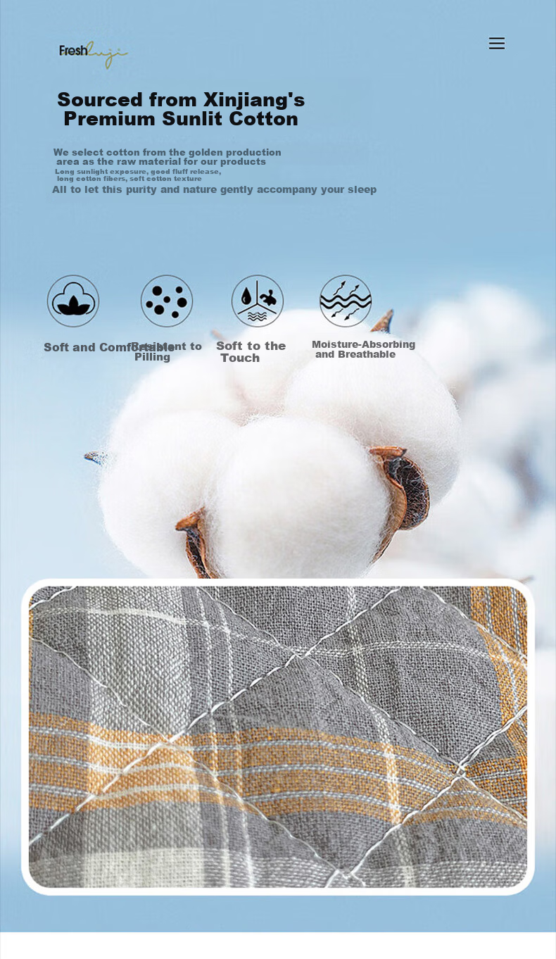 AVIVI 100% Cotton Four-Layer Gauze Pillowcase Pure Cotton Pillow Towel Anti-Slip Pair Pillow Covers 52*78cm California Gray 6