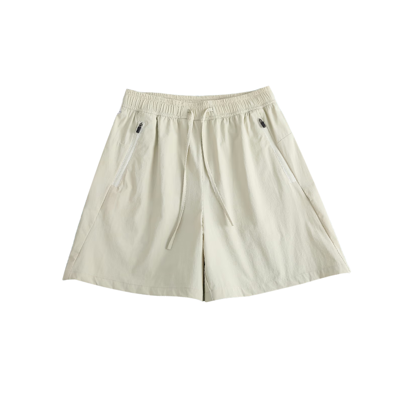 Borui Quick-Dry Lightweight Women's Shorts Summer 2026 New Small Size Sweat-Absorbing Breathable Cargo Shorts Black L