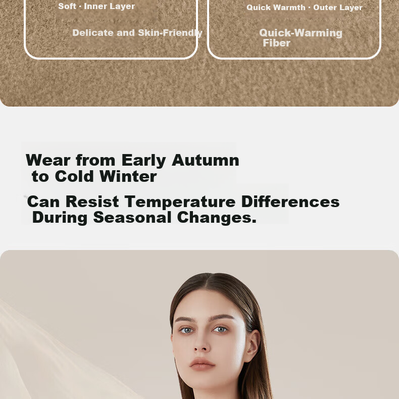 Urban Beauty Women's Seamless Thermal Underwear Set Thickened Autumn Winter Base Layer Cold Resistant 12