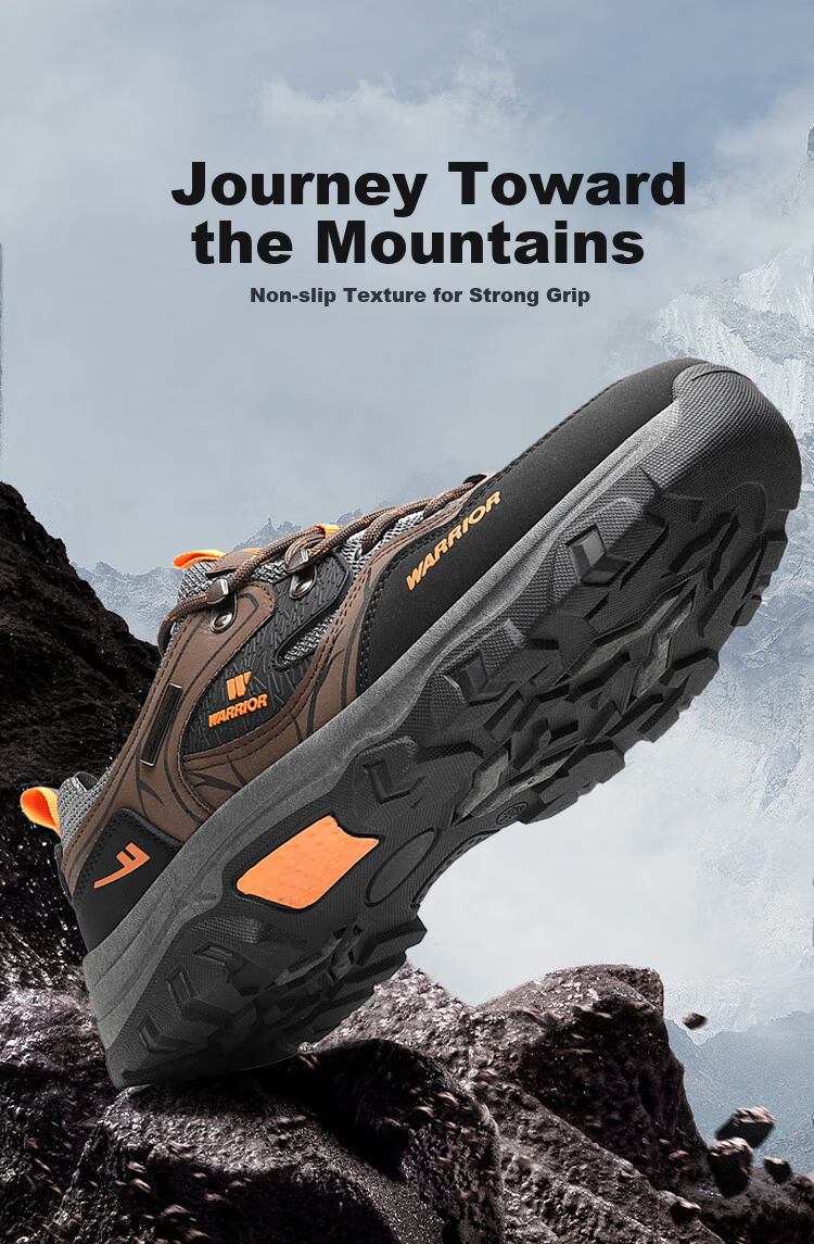 Warrior Men's Summer Breathable Work Office Sports Casual Non-slip Wear-resistant Safety Dad Shoes Black/Grey/Blue 43 1