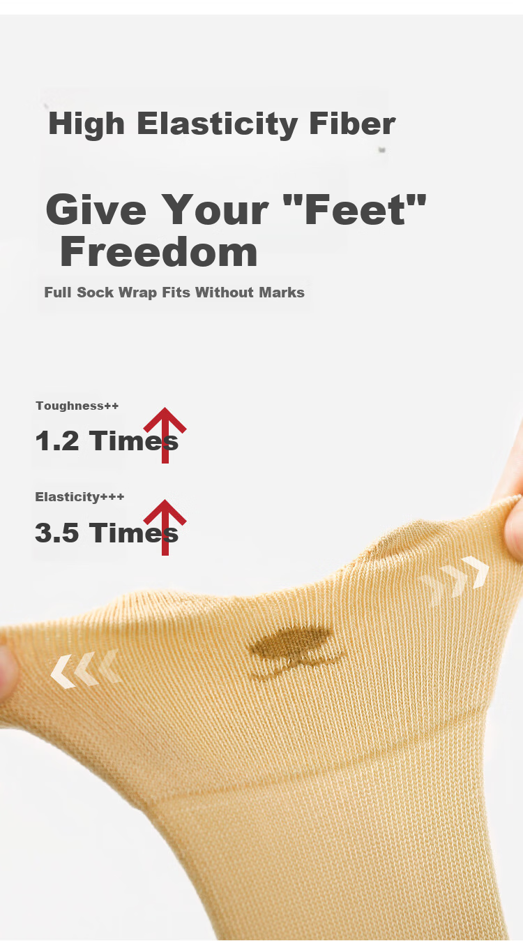 Five Cotton 3 Pairs Baby Socks Autumn Winter Anti-Mosquito Long Tube Combed Cotton Children's Socks Baby Loose Top Non-Tight Class A 4
