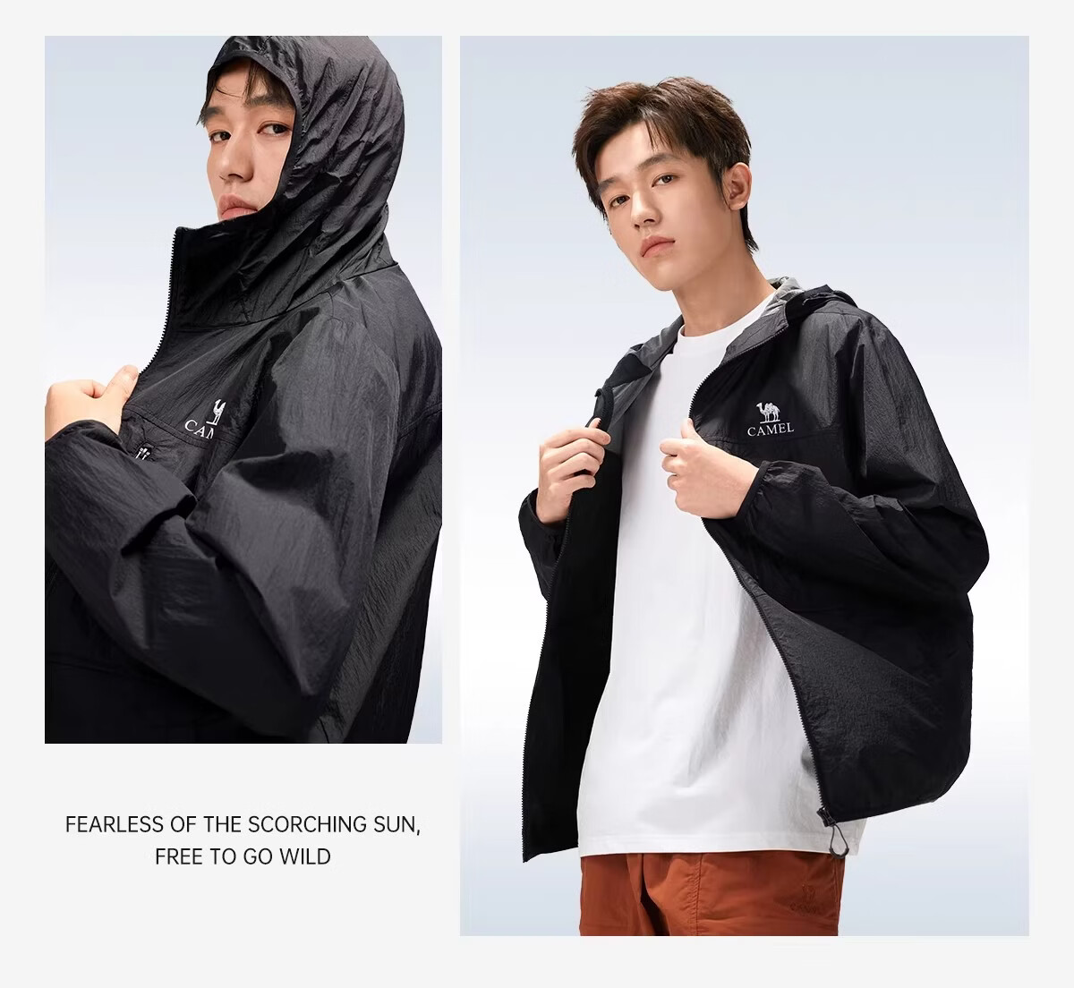 CAMEL Outdoor Sun Protection Jacket 2026 Spring Summer New Men's Breathable UV Protection Water-Repellent Sports Coat O018 15