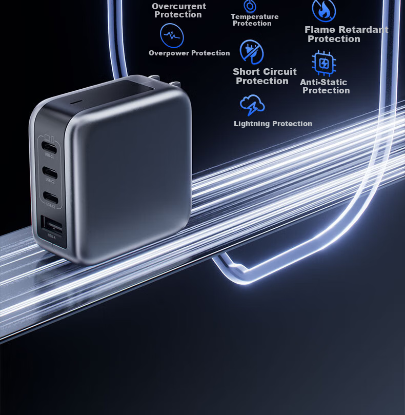 JD Jingzao 140W GaN Charger Set Type-C Multi-Port Fast Charger Compatible with PPS/PD100W for Apple Xiaomi 17 Phones MacBook Pro Laptop 240W Cable 15