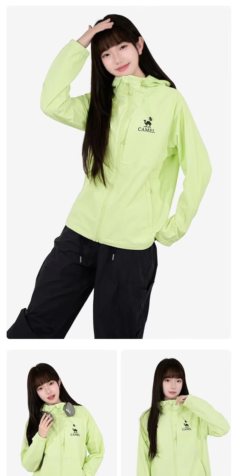 CAMEL [Dilraba Dilmurat Style] Outdoor Softshell Jacket 2026 Spring Summer Casual Hooded Couple Commuter Water-Repellent Coat 21