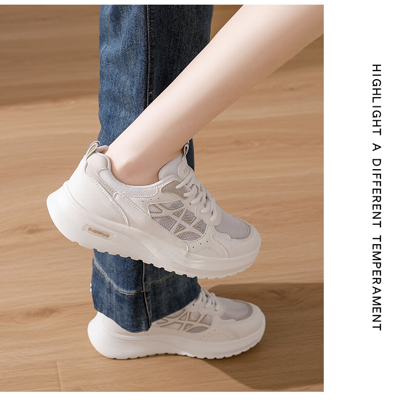 Cartelo Crocodile Women's Summer Breathable Mesh Sports Shoes Lightweight Versatile Sneakers 1802 Mika Size 37 12