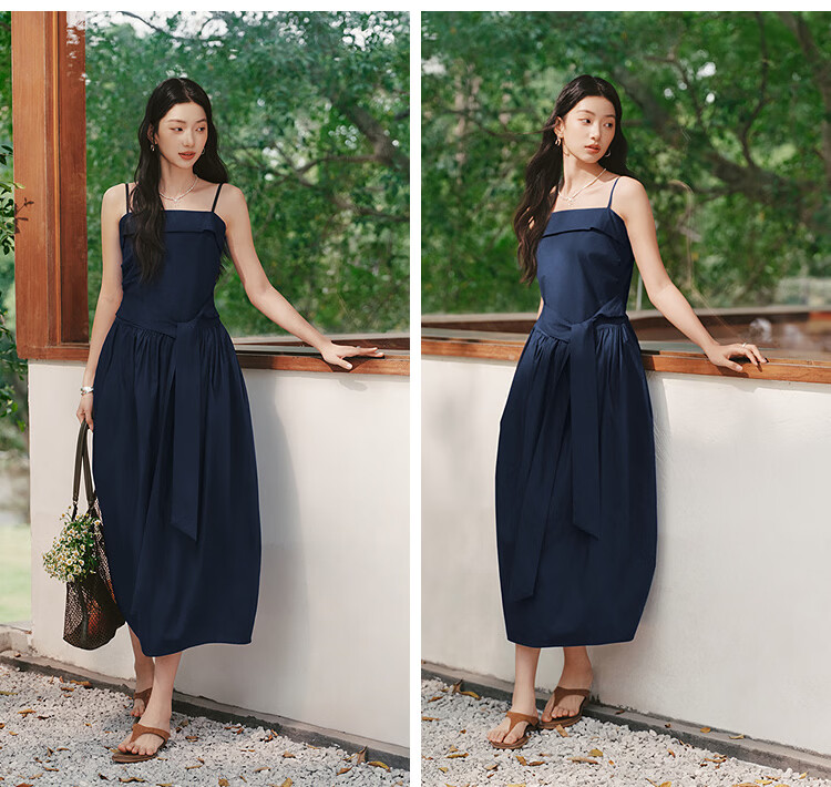 Semir Chen Duling Tulip Hem Strapless Dress Women's Summer 2026 Pure Desire Long Dress 109326114003 20