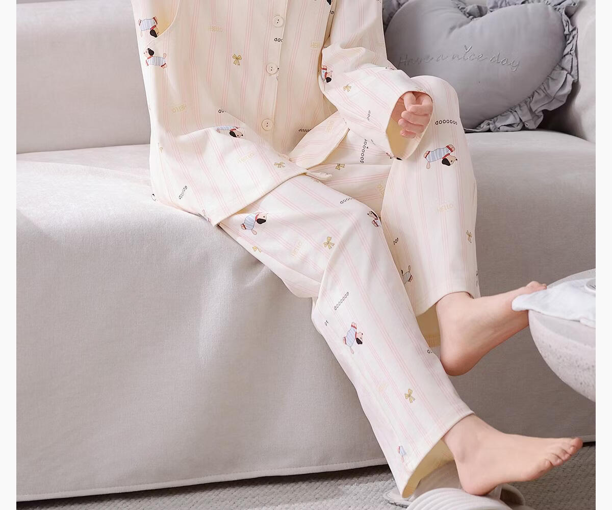 JOYNCLEON Maternity Cotton Postpartum Pajamas Spring Summer Thin Nursing Homewear Set L Jyz212991 12