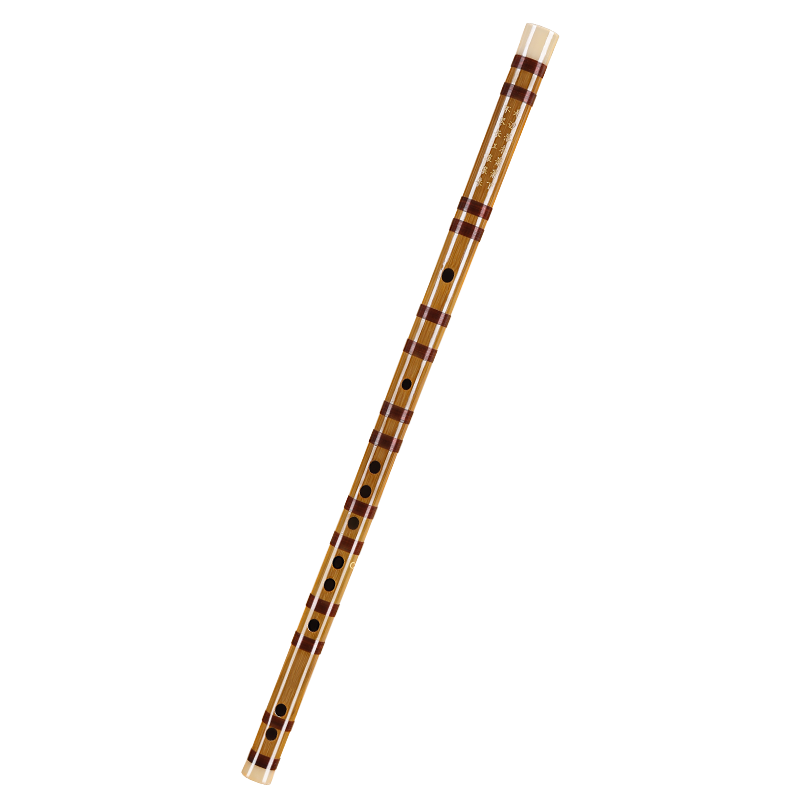 Minsine Flute, Premium Bitter Bamboo F Key, Single White Coil Beginner Entry-Level Transverse Flute, Ethnic Wind Instrument D26