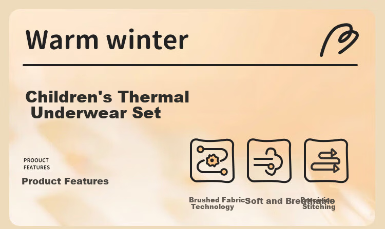 LangSha Kids Thermal Underwear Set Girls Autumn Winter Cashmere Silk Heated Base Layer Pajamas for Older Children 1