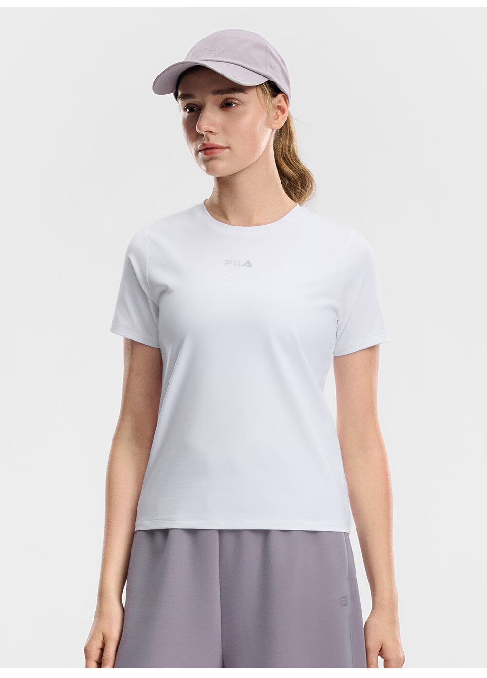 FILA Official Colorful Women's Short Sleeve T-Shirt 2026 Summer Moisture-Wicking Quick-Dry Fitness Sports Yoga Running Tee 37