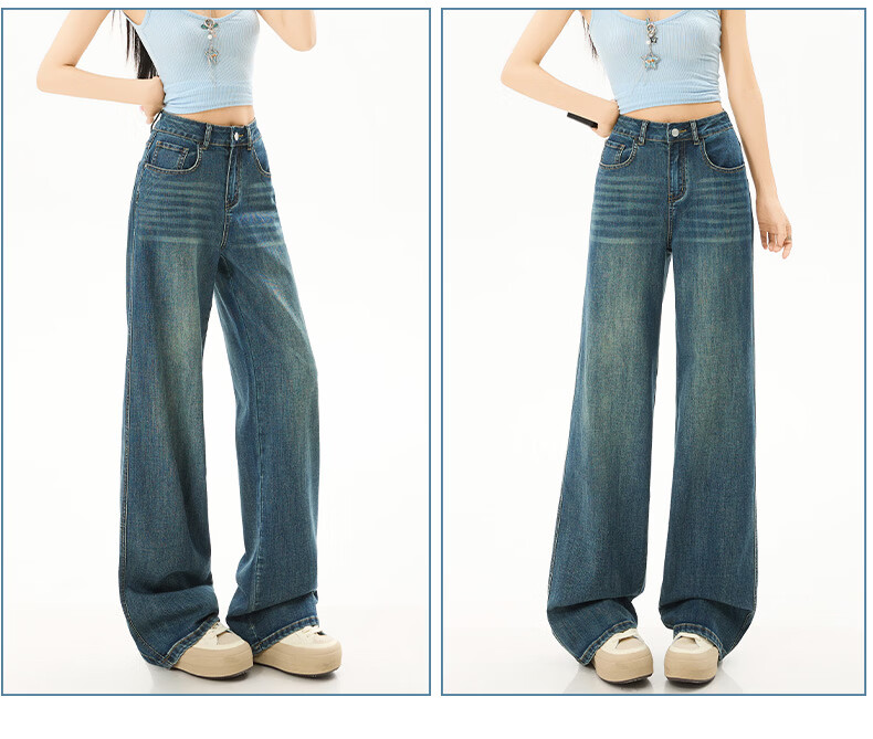 Xueqiman Narrow Straight Leg Jeans Women 2026 New High Waist Slim Tencel Denim Pants Female 18