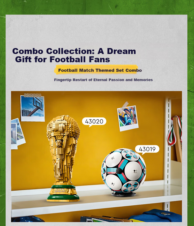 LEGO Building Blocks 43020 FIFA World Cup Trophy Kids Toy Birthday Gift for Boys and Girls 7