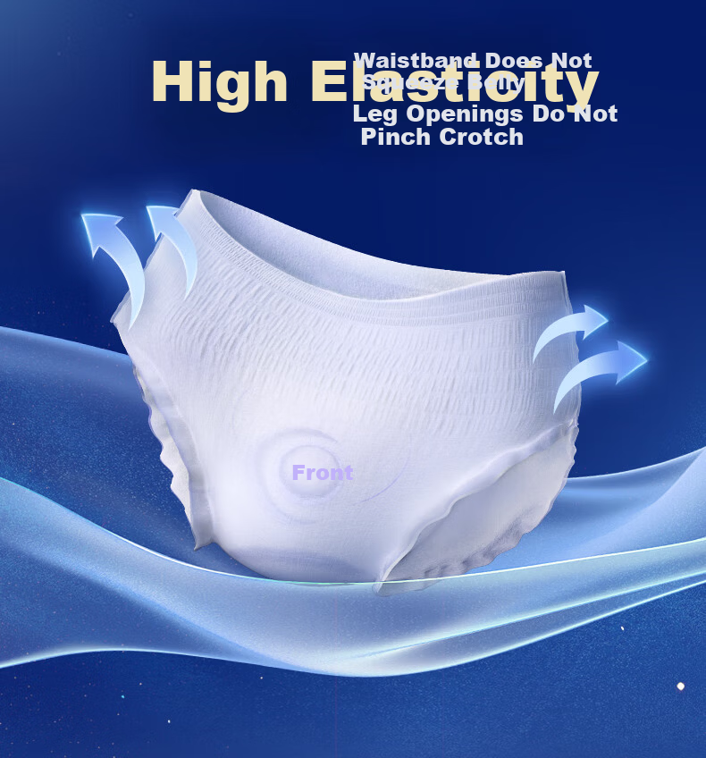 An'erle Antibacterial Ultra-thin Extra-long Night Use Sleep Pants Sanitary Napkins One Size 16 Pieces 6