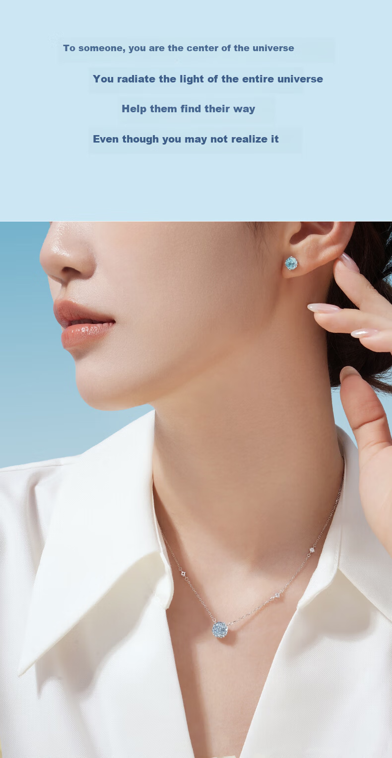 CHOW TAI SENG Rose Nebula S925 Sterling Silver Stud Earrings for Women Luxury Elegant High-End Jewelry Birthday Gift for Girlfriend 3