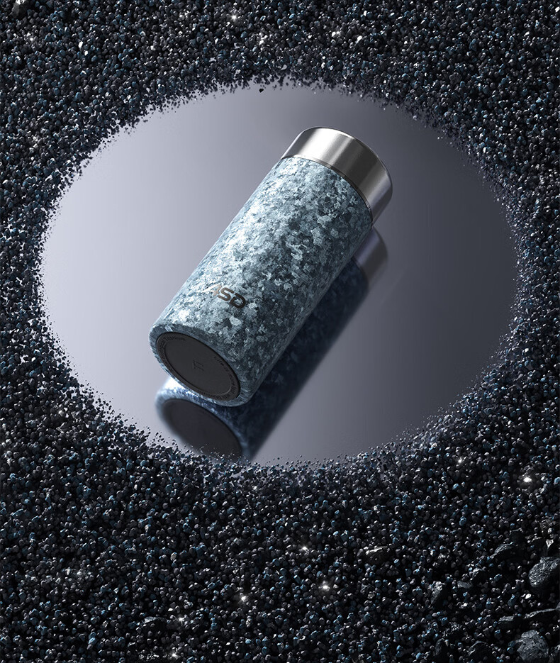 ASD Pure Titanium Insulated Bottle 220ml Lightweight Portable Pocket Cup Tea Separation Unisex Water Bottle Blue T 3
