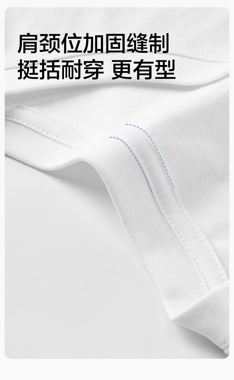 Jingshuran Gift Cotton Women's Antibacterial Pure Cotton Sweat-Absorbing Breathable Short Sleeve T-Shirt White XL 5