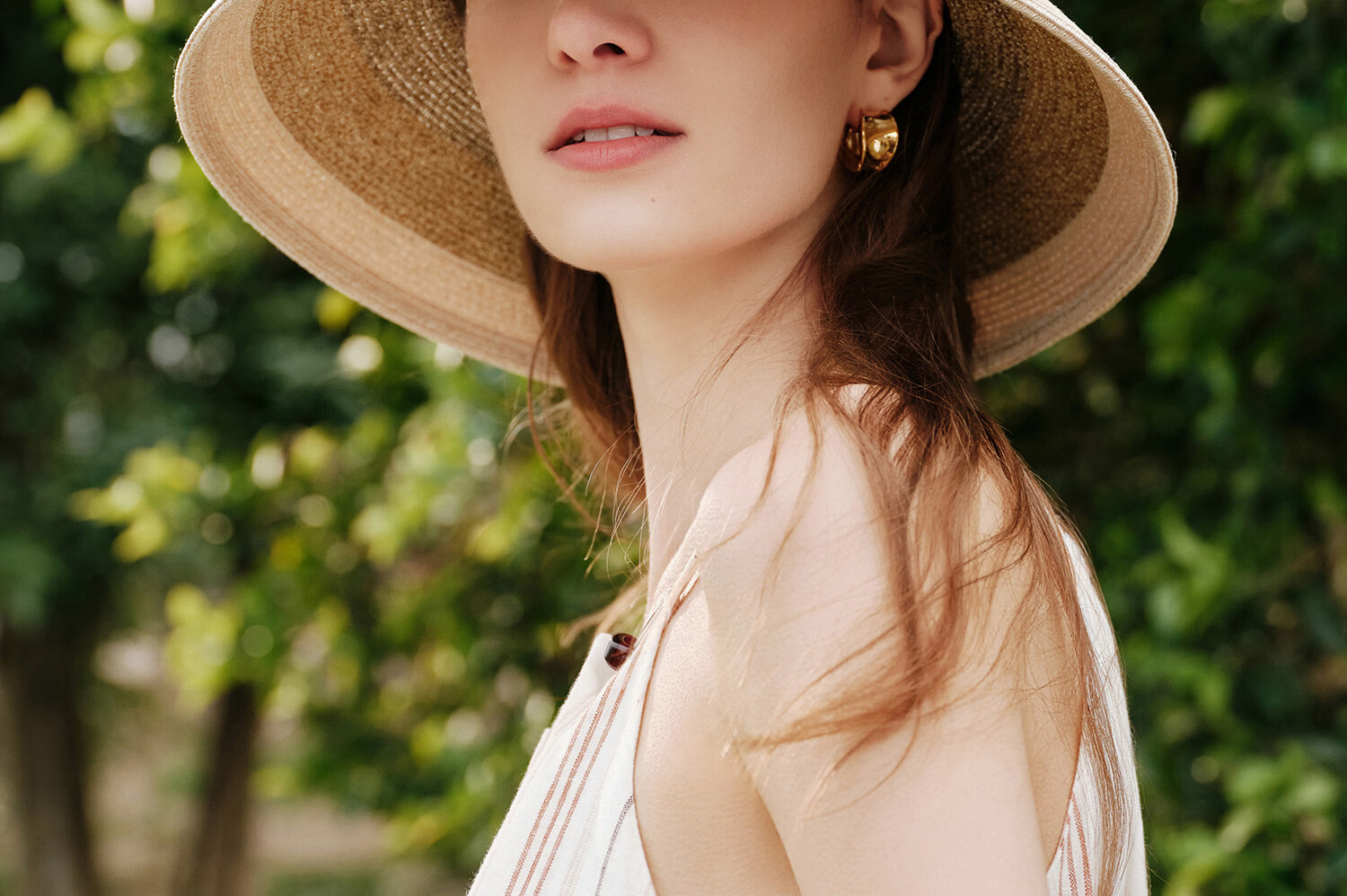 FANCET Women's Summer Straw Hat French Elegant Color-Block Wide Brim Sun Hat UV Protection Vacation Beach Hat 21