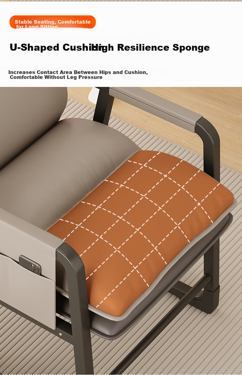 Chibilun Computer Chair Reclining Office Chair Home Lazy Sofa Dormitory Backrest Study Chair Gaming Chair 10