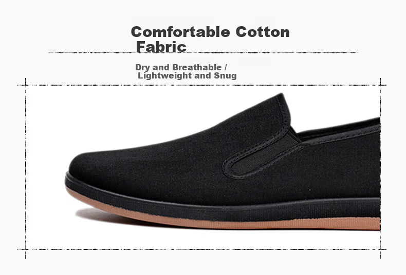 Weizhi Men's Cloth Shoes Traditional Beijing Slip-On Driver Work Shoes for Middle-Aged and Elderly WZ5004 6
