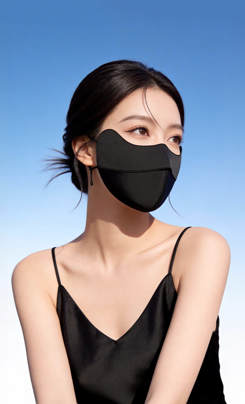 GOLOVEJOY Silk Face Mask Sun Protection Mulberry Silk Mask Gift for Girlfriend Medical Sensitive Skin Rhinitis UV Protection Gift Box 16