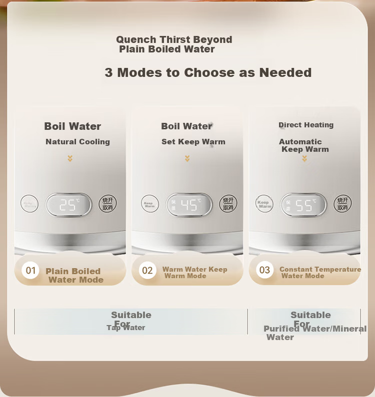 Bear Electric Kettle with Temperature Control 316L Stainless Steel Seamless Inner Liner Multi-Stage Insulation Household 2L Large Capacity Thermostatic Kettle ZDH-H20P5 15