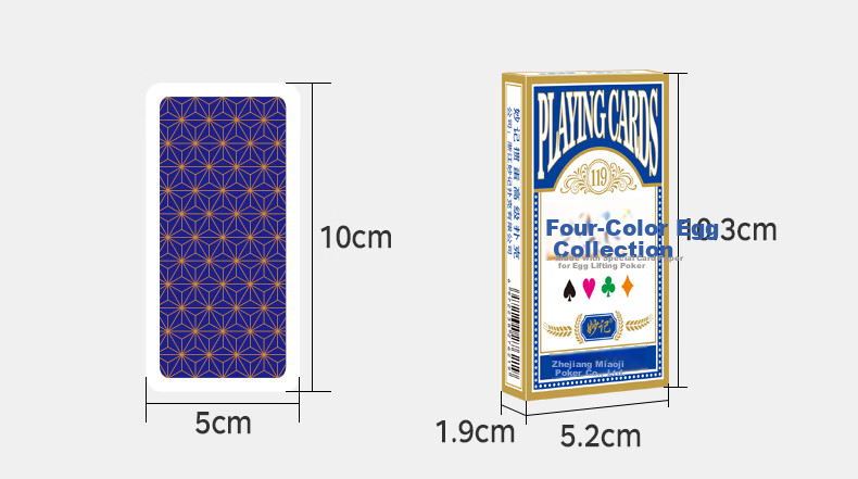 Miaoji Guandan Special Playing Cards Narrow Four-Color Guandan Purple Core Paper Cards 10-Pack MJ119 13