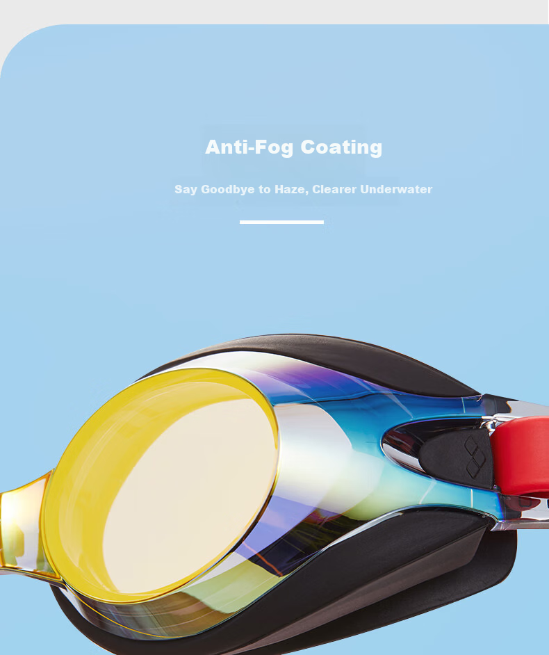 Arena Kids Swimming Goggles Japanese Imported Coated HD Anti-Fog Waterproof Professional Training Swim Goggles AGL710J-YCBU 6