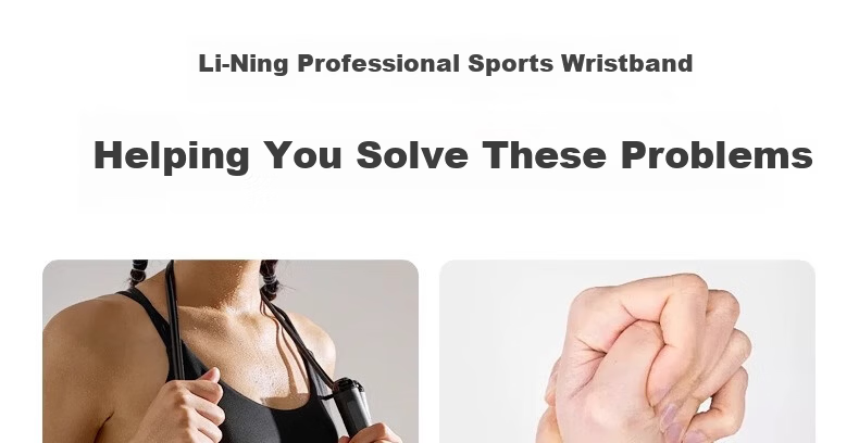 LI-NING Wristbands (2-Pack) Unisex Sports Fitness Basketball Sweat-Absorbing Extended Gloves Training Protective Gear 5