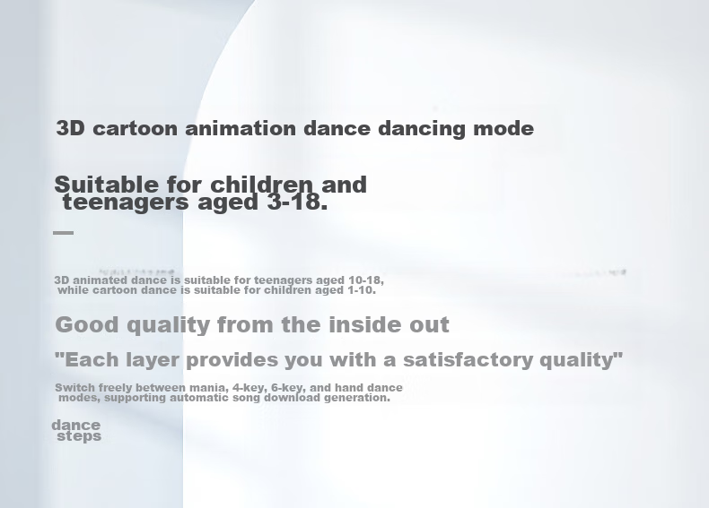 [Children's Birthday Gift] HongTai Double Wireless Dance Mat for Home Use with TV Motion Sensor Camera, Running Mat 15