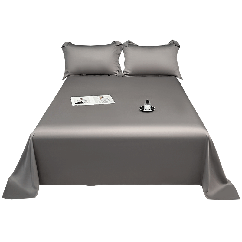 MUJI A-Class Summer Ice Silk Bed Sheet Single Piece Summer Cooling Silky Naked Sleep 1.5m Single Bed Sheet 200*230cm