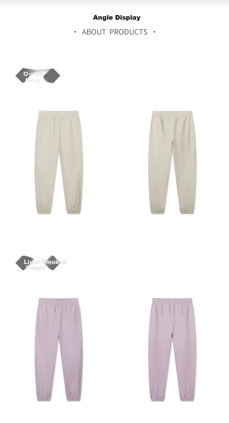 361° Women's Sports Pants Spring Summer New Quick-Dry Casual Loose Jogger Pants 662614707-5 19