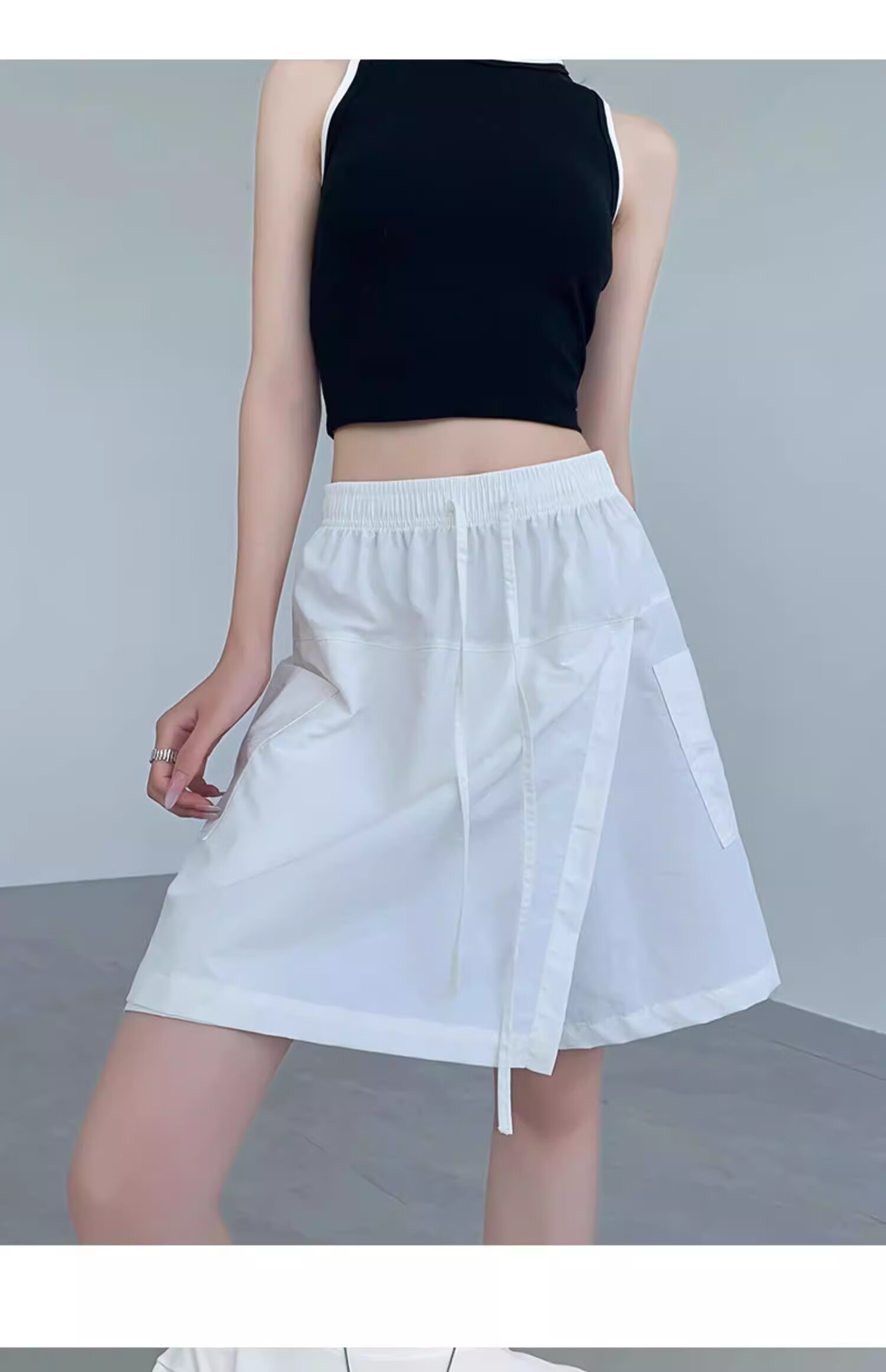 Yishangmei Women's Quick-Dry Summer Shorts 2026 New Ice Silk Casual Sports Skirt Pants Five-Point Shorts Mini Skirt 17