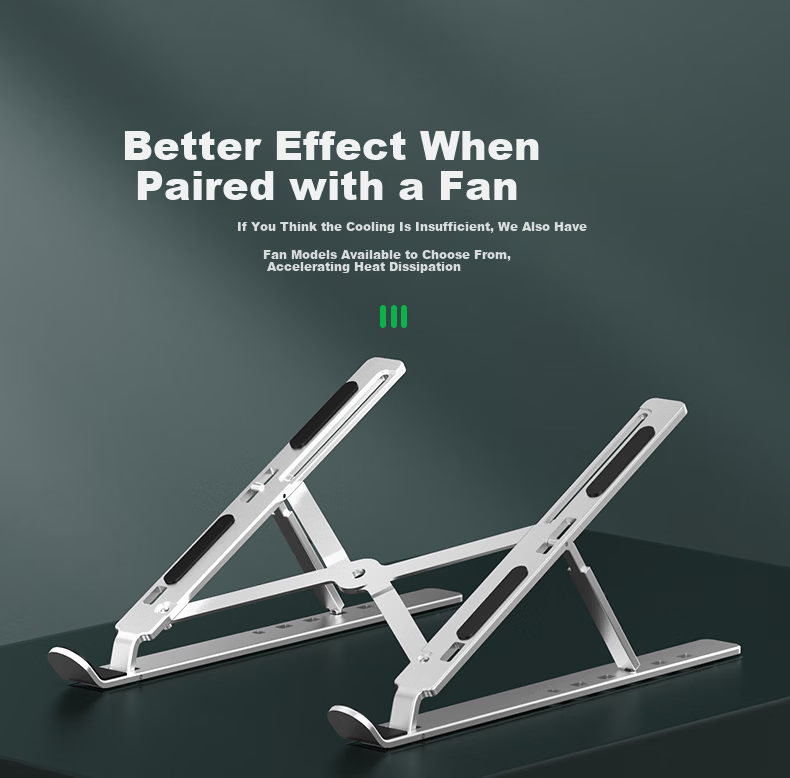 Smorss 360-Degree Rotatable Laptop Stand Cooling Rack Portable Foldable Desktop Vertical Adjustable Aluminum Alloy Holder for Apple Huawei Lenovo 14