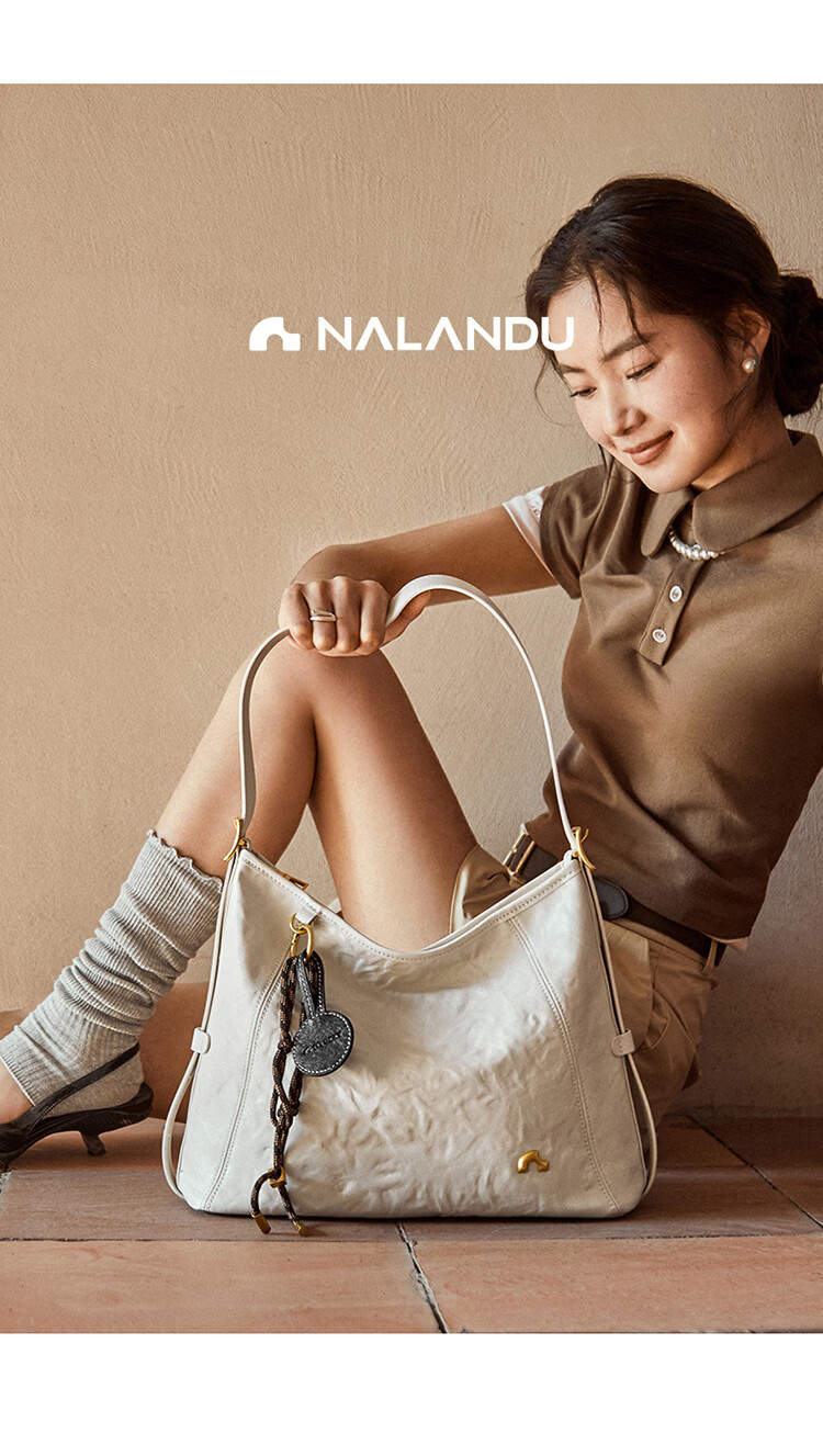 Nalandu [Mao Xiaotong Style] Women's Bag 2026 New Cowhide Xuan Yue Tote Bag Birthday Gift for Girlfriend 6