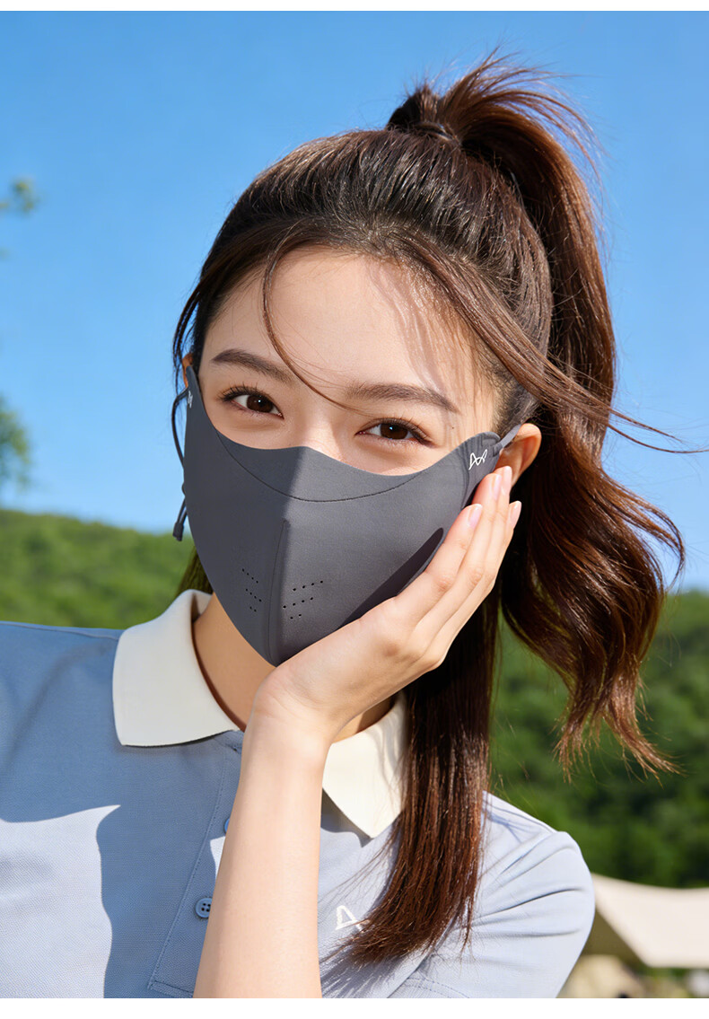 Miiow Women's Sunscreen Mask Summer UV Protection 3D Stereo High-Value New 2026 Mountaineering Cycling Ice Silk Sunshade Face Mask 17