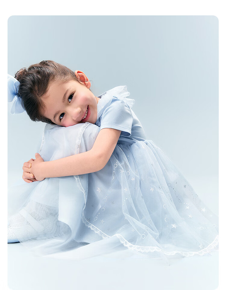 Balabala Girls Dress Children's Dress 2026 Summer New Baby Mesh Dress Sweet Princess Dress Exquisite Trendy 18