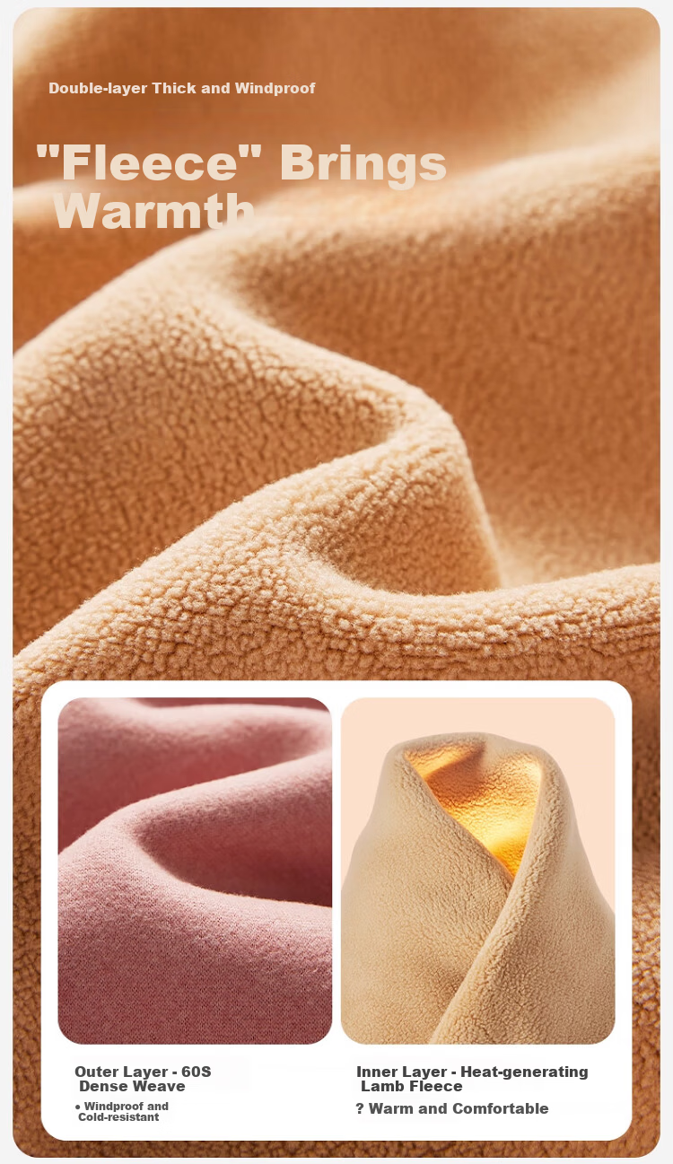 Zaisuo Lamb Fleece Warm Vest Women Autumn Winter Seamless Fleece Thickened Thermal Base Layer Innerwear 11